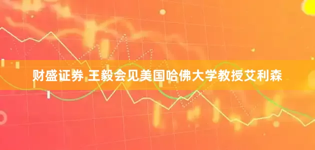 财盛证券 王毅会见美国哈佛大学教授艾利森