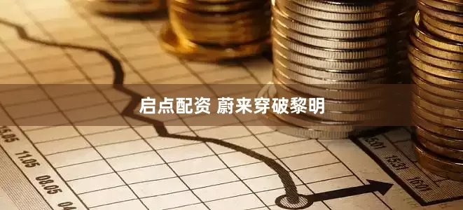 启点配资 蔚来穿破黎明